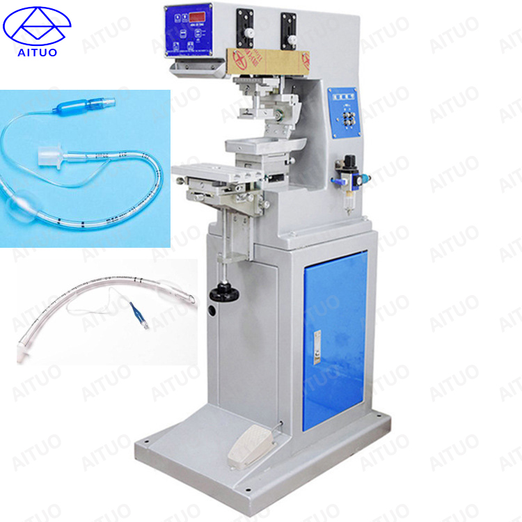 Medical pad printing catheter processing machine