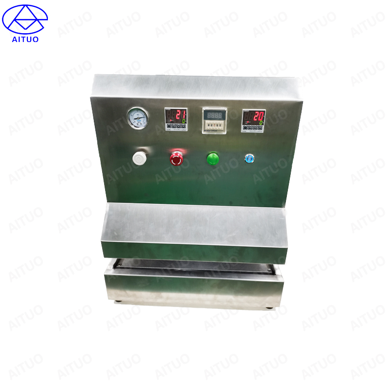Hot forming catheters cooling machine
